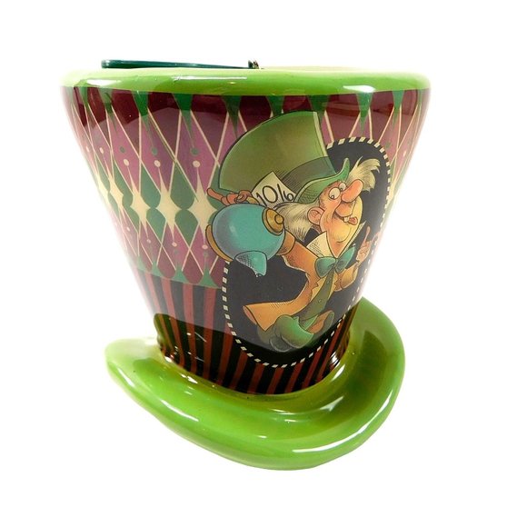 Disney Alice in Wonderland Mad Hatter Green Hat Christmas Ornament 4" - Picture 1 of 10